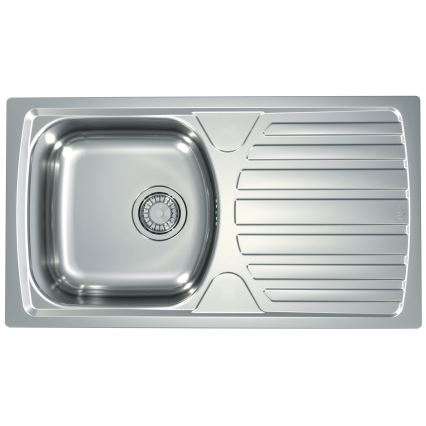 Lavello ALVEUS SETA259 - Lavello BASIC 78x43,5 cm + rubinetto RIVIERA 14,8 cm satinato/lucido cromato