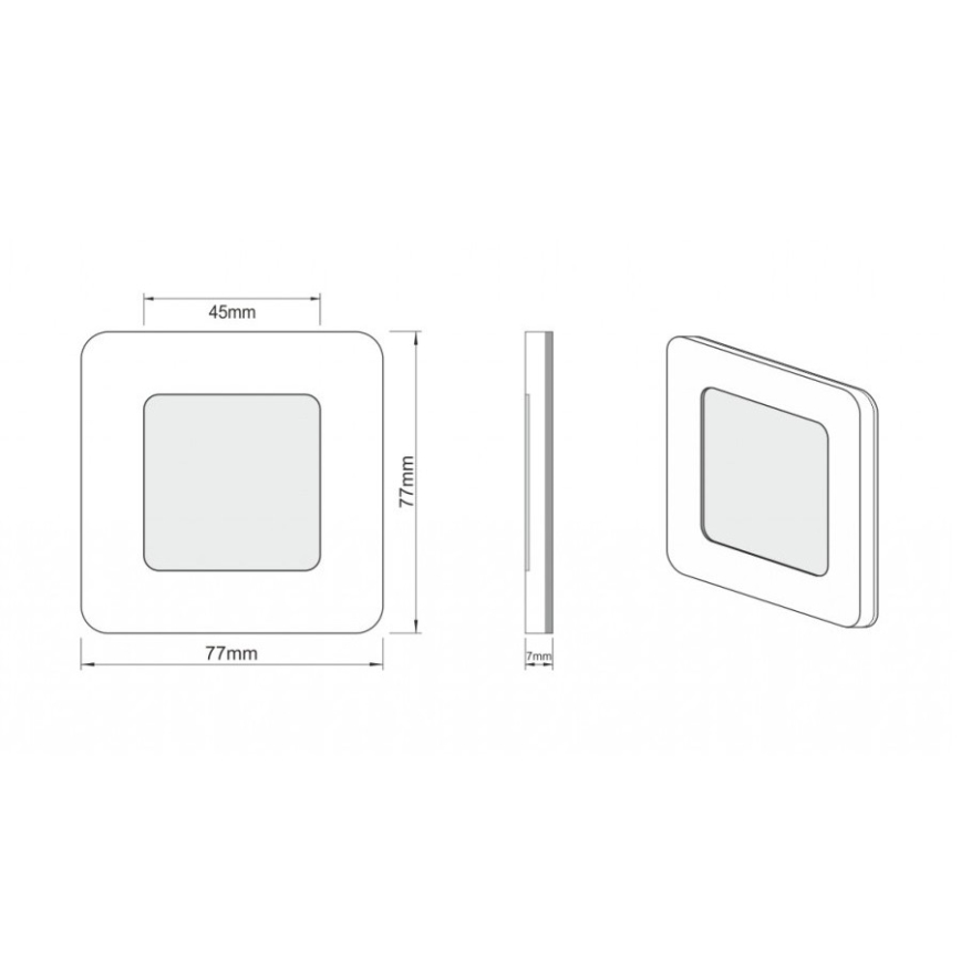 LDST DI-01-B-BZ12 - Luce LED per scale DIANA LED/1,2W/230V 6500K