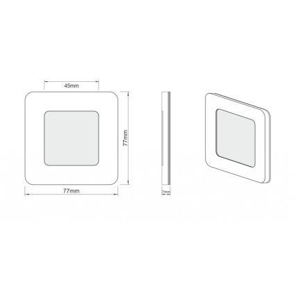 LDST DI-01-CB-BC9 - Luminaire d'escalier LED DIANA 9xLED/1,2W/230V noir brillant