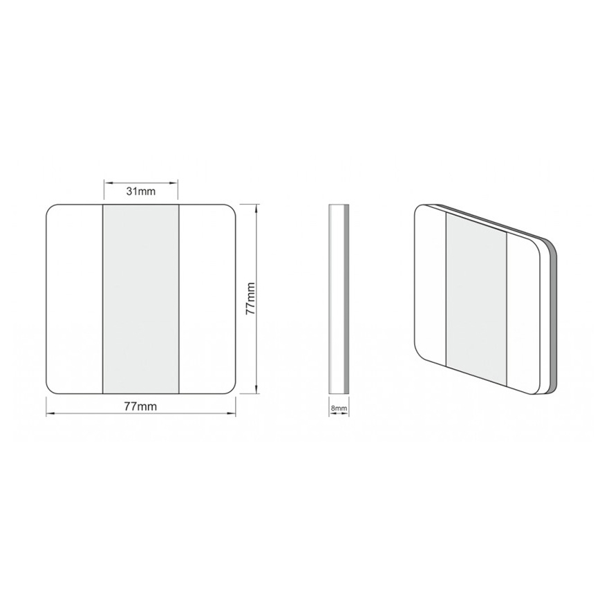 LDST DU-01-SC-BZ10 - Eclairage d'escalier DUO 10xLED/1,2W/230V