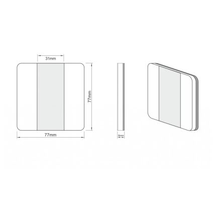 LDST DU-01-SS-BZ10 - Illuminazione LED per scale DUO 10xLED/1,2W/230V cromo opaco 6500K