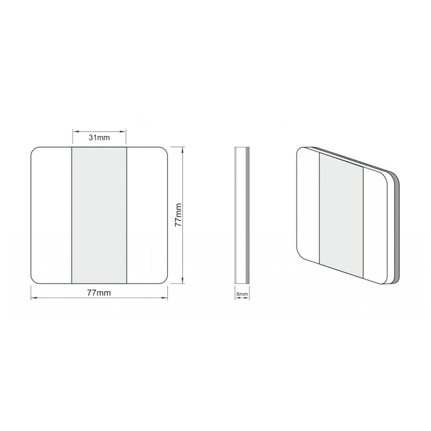 LDST DU-01-SZ-BC10 - Illuminazione scale DUO 10xLED/1,2W/230V