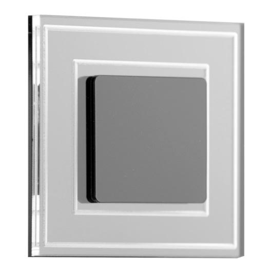 LDST KE-01-CB-BC8- Illuminazione LED per scale KELLY 8xLED/1,2W/230V nero lucido 3500K