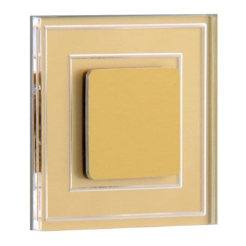 LDST KE-01-SZ-BC8 - Illuminazione LED per scale KELLY 8xLED/1,2W/230V oro 3500K