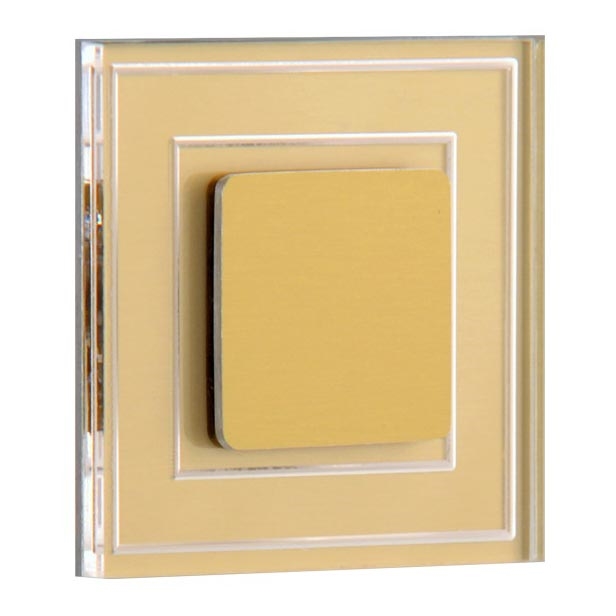LDST KE-01-SZ-BC8 - Illuminazione LED per scale KELLY 8xLED/1,2W/230V oro 3500K