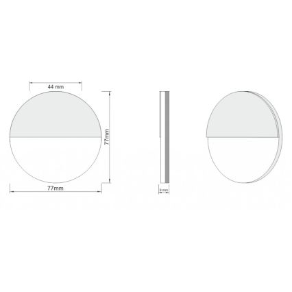 LDST RO-01-B-BZ4 - LED Treppenleuchte ROBIN 4xLED/1,2W/230V weiss 6500K