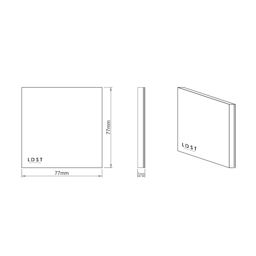 LDST SI-01-L-BZ8 - Luminaire d'escalier LED SILVER 8xLED//1,2W/230V 6500K