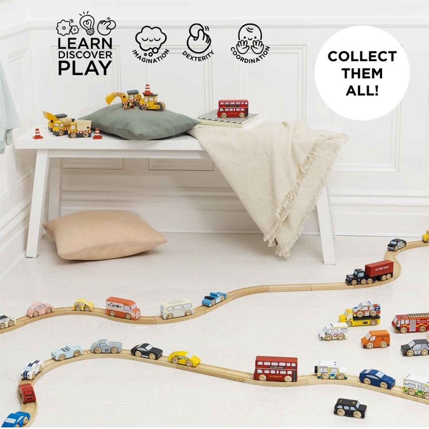 Le Toy Van - Set di macchine di soccorso con elicottero
