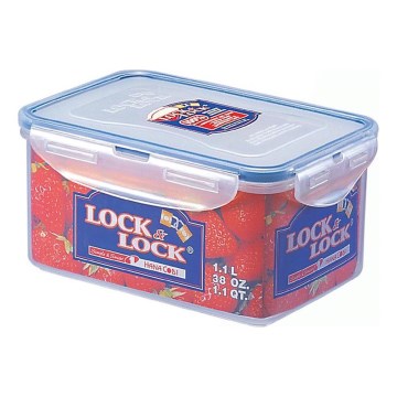 Lebensmittelbehälter LOCK 1,1 l blau/klar