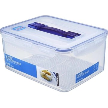 Lebensmittelbehälter LOCK 6,5 l blau/klar