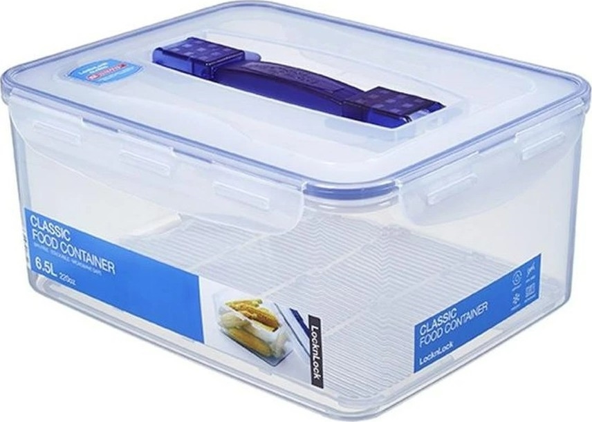 Lebensmittelbehälter LOCK 6,5 l blau/klar