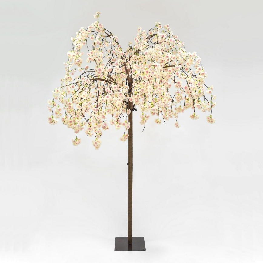 LED Albero artificiale decorativo di Natale CHERRY TREE 288xLED/230V 2,5 m ciliegio