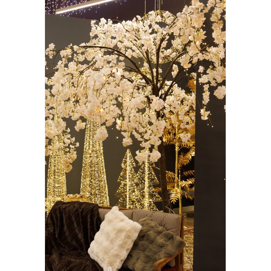 LED Albero artificiale decorativo di Natale CHERRY TREE 288xLED/230V 2,5 m ciliegio
