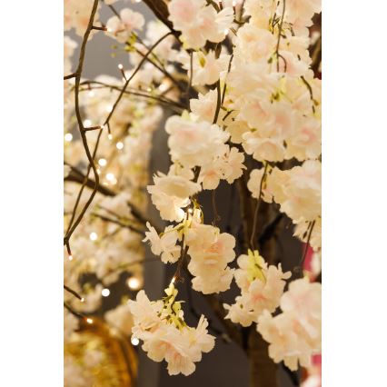 LED Albero artificiale decorativo di Natale CHERRY TREE 288xLED/230V 2,5 m ciliegio