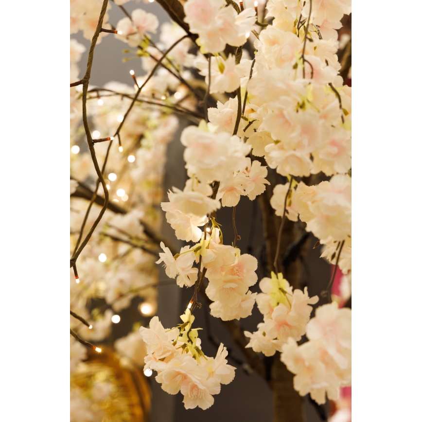 LED Albero artificiale decorativo di Natale CHERRY TREE 288xLED/230V 2,5 m ciliegio
