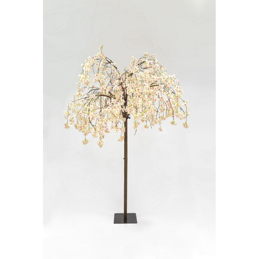 LED Albero artificiale decorativo di Natale CHERRY TREE 288xLED/230V 2,5 m ciliegio