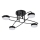 LED-Anbauleuchte 4xLED/7W/230V schwarz