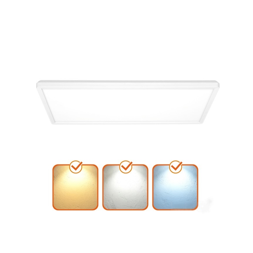 LED-Anbaupanel NIVERA LED/32W/230V IP54 3000/4000/6000K 29,5x59,5 cm weiß