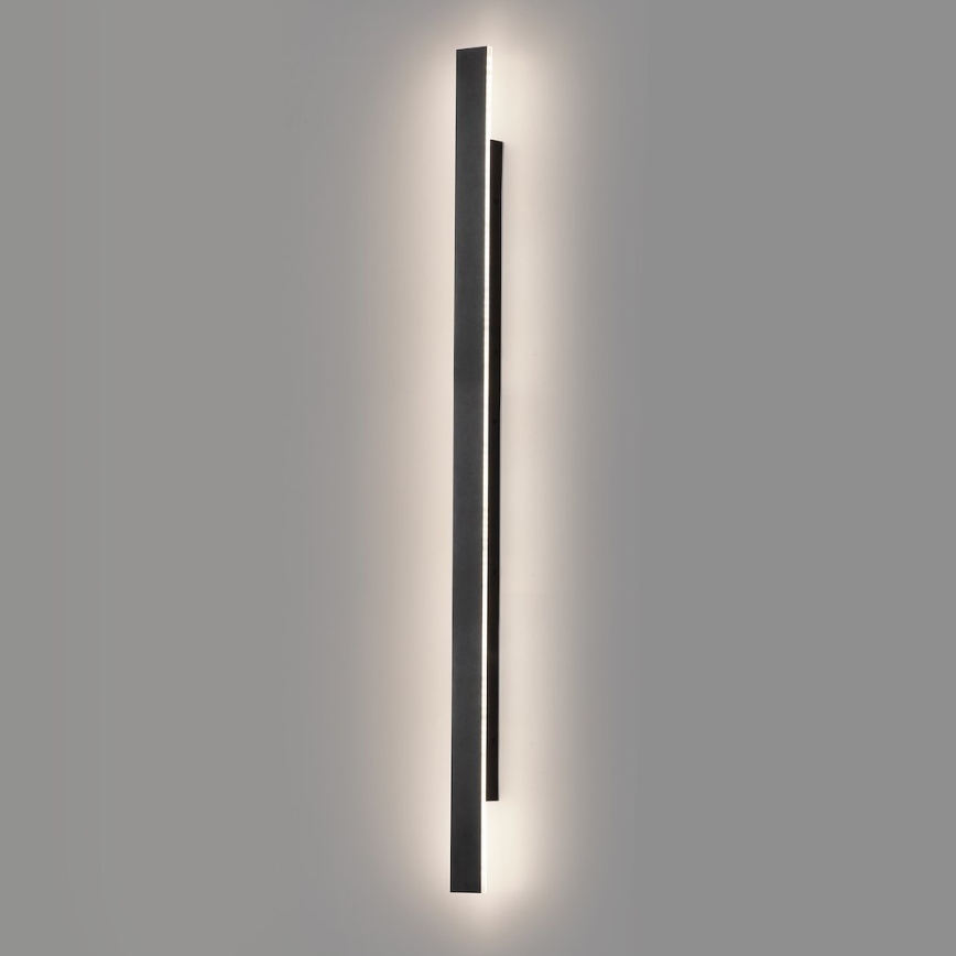 Lampada da parete per esterni LED WOW LED/20W/230V 3000/4000/6000K 120 cm IP54 nero