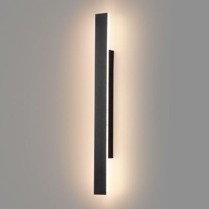 LED Applique murale d'extérieur WOW LED/11W/230V 3000/4000/6000K 60 cm IP54 noire