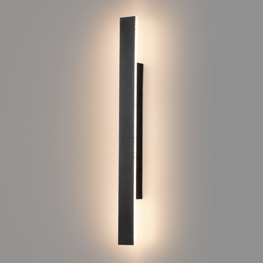 LED Applique murale d'extérieur WOW LED/11W/230V 3000/4000/6000K 60 cm IP54 noire