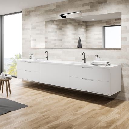 LED Applique murale pour salle de bains SHINE LED/11W/230V 45 cm IP44 noire