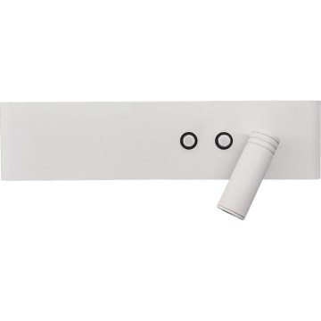 LED Applique murale RESORT LED/10W/230V + LED/3W blanche droite