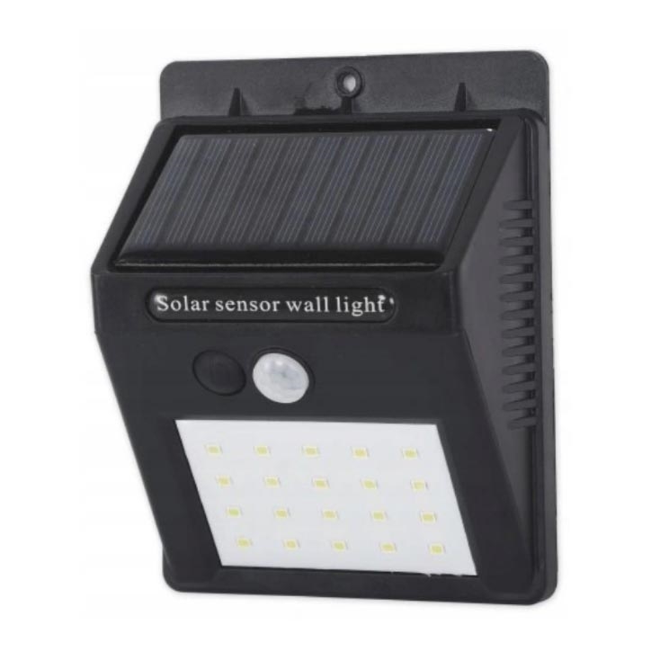 LED Applique murale solaire avec capteur LED/0,55W/3,7V 1200 mAh IP65