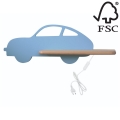 LED Applique per bambini con mensola CAR LED/5W/230V blu/legno