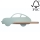 LED Applique per bambini con mensola CAR LED/5W/230V verde/legno