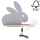 LED Applique per bambini con mensola RABBIT LED/4W/230V grigio/bianco/legno