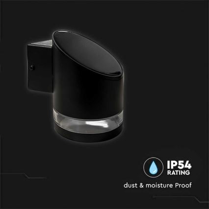LED Applique solare da esterno LED/1W/3,7V 3000K IP54 nero