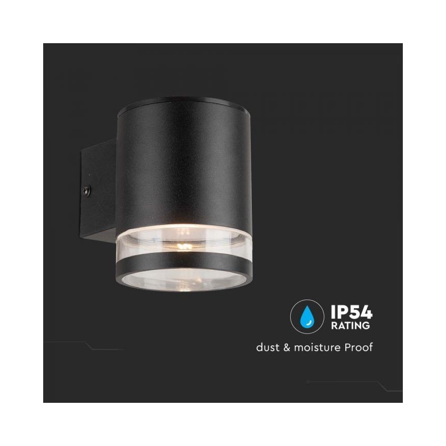 LED Applique solare da esterno LED/1W/3,7V 3000K IP54 nero