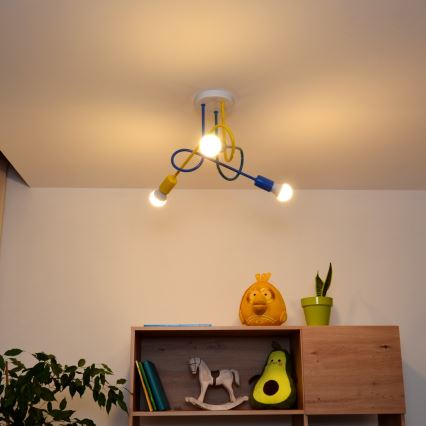 LED-Aufbauleuchte für Kinder OXFORD 3xE27/15W/230V