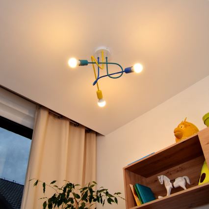 LED-Aufbauleuchte für Kinder OXFORD 3xE27/15W/230V