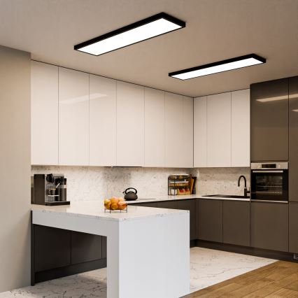 LED-Aufbaupanel 60W/230V, 30x120 cm, schwarz