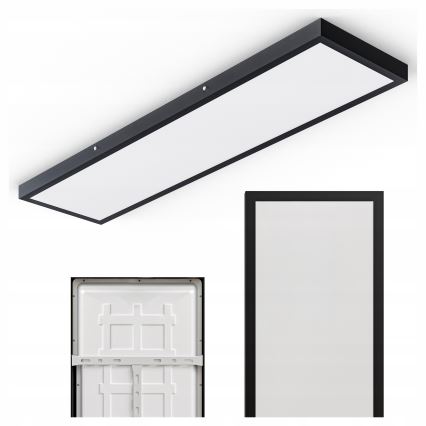 LED-Aufbaupanel 60W/230V, 30x120 cm, schwarz