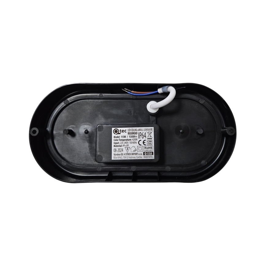 LED-Außen-Deckenleuchte LED/8W/230V 4200K IP64 schwarz