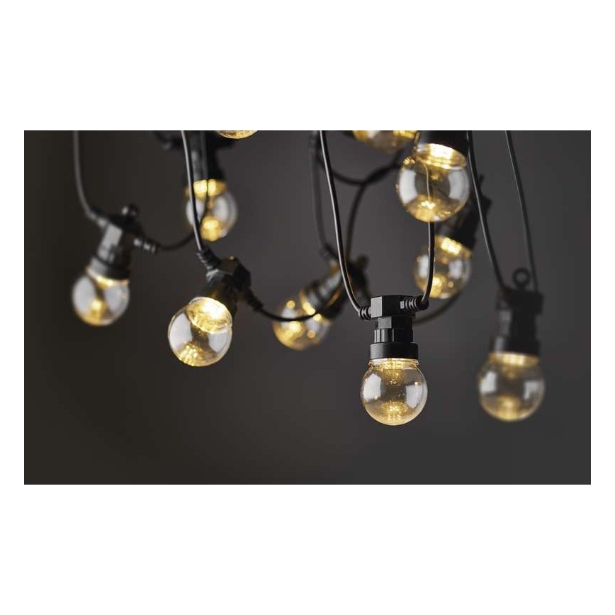 LED-Außen-Dekorationslichterkette 10×LED/10 m IP44, klar