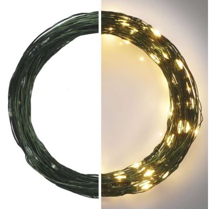 LED-Außen-Lichterkette 150 LEDs / 20 m IP44 warmweiß