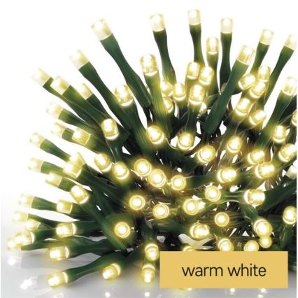 LED-Außen-Lichterkette, 180 LEDs, 23 m, IP44, warmweiß