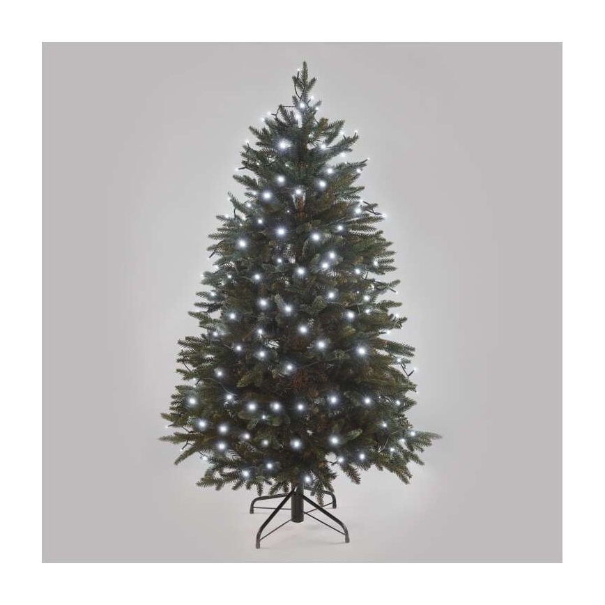 LED-Außen-Lichterkette, 180 LEDs, 8 Modi, 23 m, IP44, kaltweiß