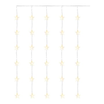 LED-Außen-Lichterkette 30xLED/3,9 m IP44 – Sterne