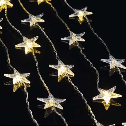 LED-Außen-Lichterkette 30xLED/3,9 m IP44 – Sterne