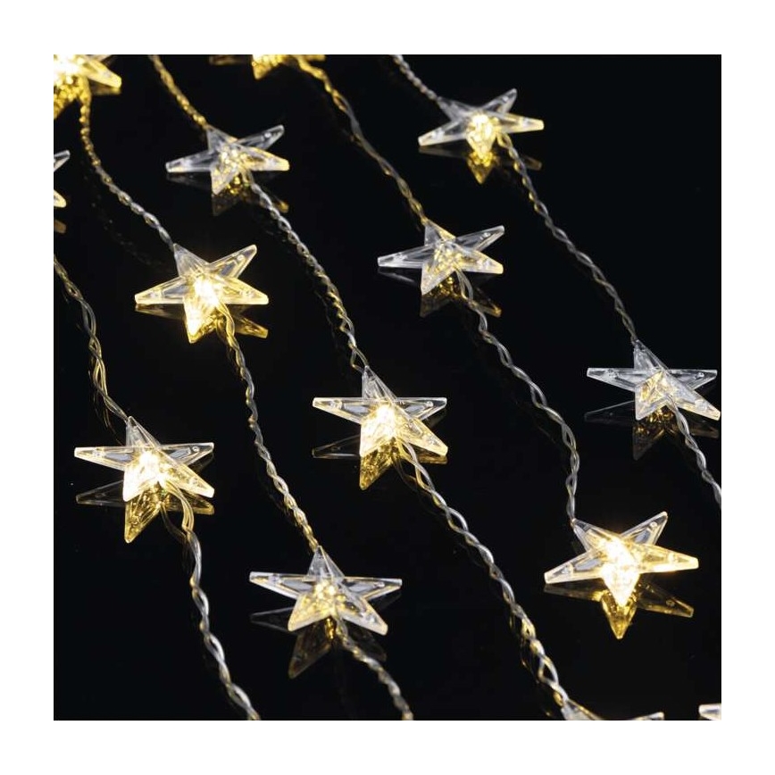 LED-Außen-Lichterkette 30xLED/3,9 m IP44 – Sterne