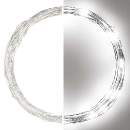 LED-Außen-Lichterkette 40xLED/9m IP44 kaltweiß