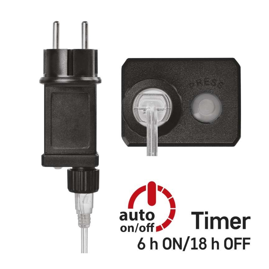 LED-Außen-Lichterkette 40xLED/9m IP44 kaltweiß