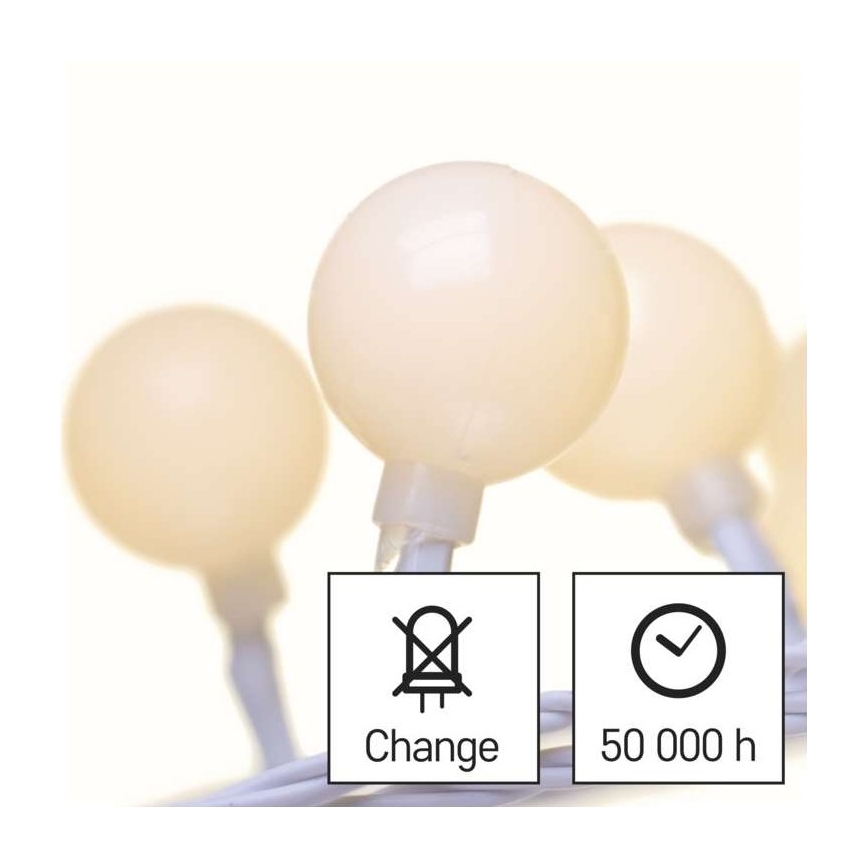 LED  Außen-Lichterkette 40xLED/9m IP44 warmweiß
