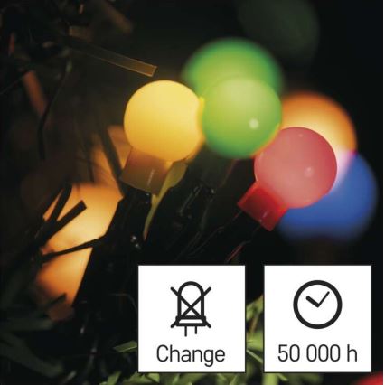 LED-Außen-Lichterkette 480 LEDs/53 m IP44 mehrfarbig