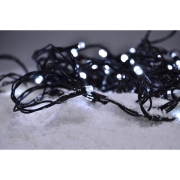 LED Außen Lichterkette 500xLED/8 Funktionen IP44 55m kaltweiß